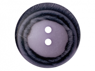 Polyesterknopf rund in matter Optik mit Struktur und 2 Löchern - Größe: 