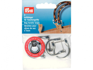 Prym Aufhaenger fuer Taschengriffe 18 mm silberfarbig 