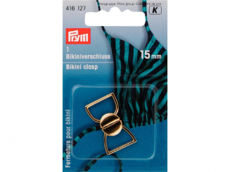 Prym Bikini- und Guertelverschluss MET 15 mm goldfarbig 