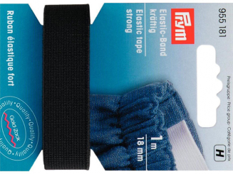 Prym Elastic-Band kraeftig 18 mm schwarz 