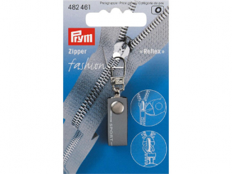 Prym Fashion-Zipper Sport reflektierend silberfarbig 