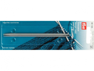 Prym Hilfsnadeln ALU 2,50 + 4,00 mm perlgrau 
