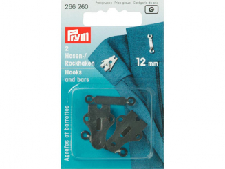 Prym Hosenhaken und Stege ST schwarz 12 mm 