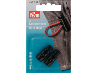 Prym Kordelstopper klein KST 2-Loch schwarz 