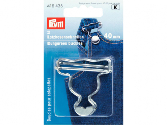 Prym Latzhosenschnallen MS 40 mm silberfarbig 
