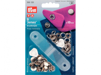 Prym NF-Druckknopf Jersey gl. Kappe MS 10 mm silberfarbig 
