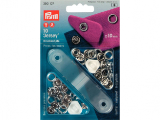 Prym NF-Druckknopf Jersey Zackenring MS 10 mm silberfarbig 