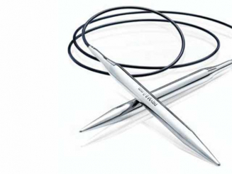 Prym Rundstricknadeln MS 80 cm silberfarbig 