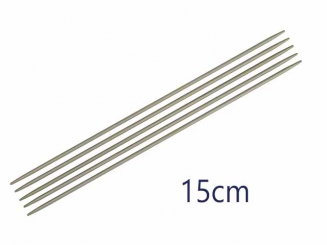 Prym Strumpfstricknadeln ALU 15 cm  grau 