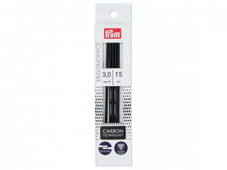 Prym Strumpfstricknadeln Ergonomics Carbon 15 cm 3,00 mm
