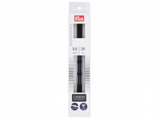 Prym Strumpfstricknadeln Ergonomics Carbon 20 cm 3,00 mm