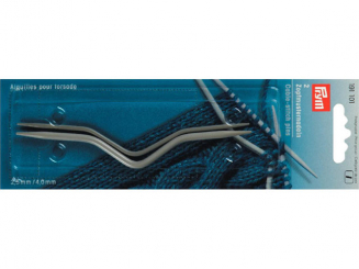 Prym Zopfmusternadeln ALU 2,50 + 4,00 mm grau 