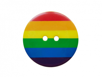 Regenbogenknopf Polyamid rund 2 Löcher ø 20 mm 