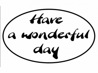 Reliefeinlage 1St Have a wonderful day 