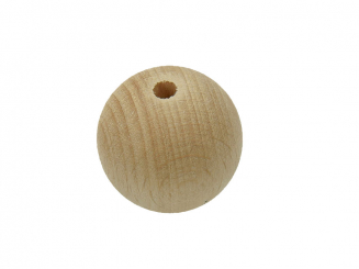 Rohholzkugeln gebohrt ø 8 mm 4 Stk. 35mm