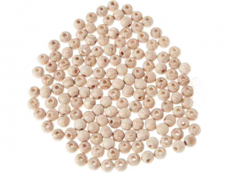 Rohholzkugeln gebohrt 