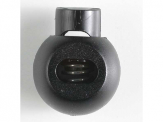 rundlicher Kordelstopper 20 mm schwarz 