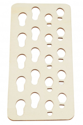 Schablone 14 x 7 cm natur 