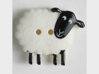 Schafknopf - Größe: 23mm - Farbe: weiß - Art.Nr. 320610 