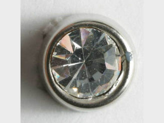 schön geschliffener runder Strassknopf - Größe: 10mm - Farbe: 