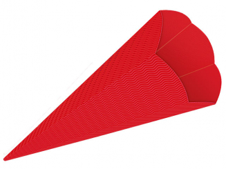 Schultüte 20 x 68 cm rot 