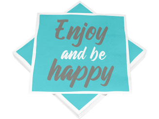 Servietten-Motiv, 3-lagig, 33 x 33cm, Enjoy-andbehappy 