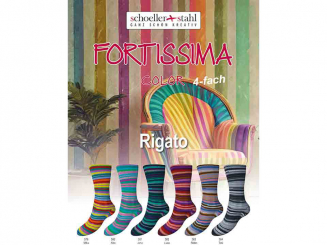 Sockenwolle Fortissima Rigato color 