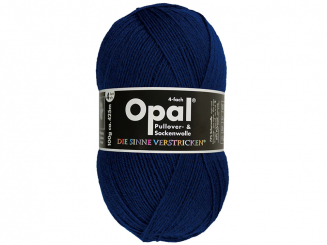 Sockenwolle Opal 4fädig uni NAVY