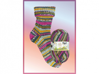 Sockenwolle Opal 6fach Knuddelbande Farbe 11322 Tollpatschkatze