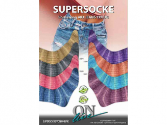 Sockenwolle Supersocke Aloe Vera Sort. 403 jeanscolor 