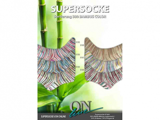 Sockenwolle Supersocke Bambus color Sort. 380 