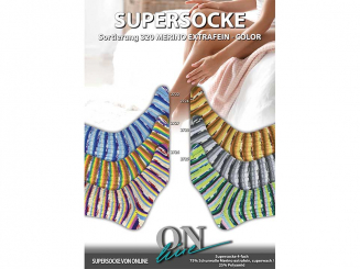 Sockenwolle Supersocke merino extrafein color 