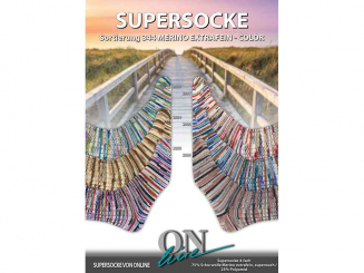 Sockenwolle Supersocke Merino extrafein Sort 344 