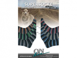 Sockenwolle Supersocke Merino extrafein Sort. 378 