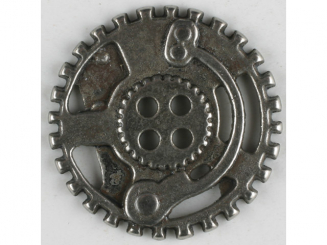Steampunk Knopf Zahnrad mit 4 Löchern - Größe: 30mm - Farbe: 