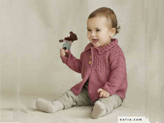 Strickanleitung Baby Jäckchen Katia Wolle 