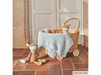 Strickanleitung Babydecke Katia Petit Bonbon 