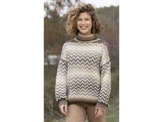 Strickanleitung Damenpullover Step merino 