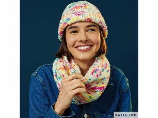 Strickanleitung Mütze und Kragen Katia Wow Splash 