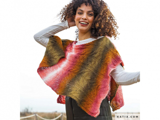 Strickanleitung Poncho Katia Afrodita 