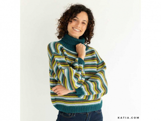 Strickanleitung Pullover Katia Merino Aran 