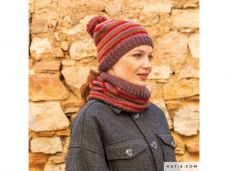 Strickanleitung Rundschal und Mütze Katia Merino Aran 