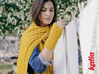 Strickanleitung Schal und Stulpen Merino Aran 