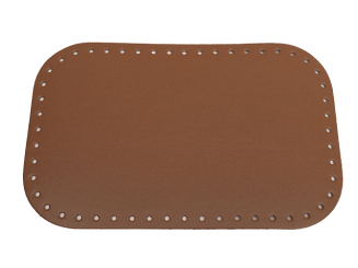 Taschenboden rechteckig Ecoline 18x28cm Kunstleder cappucino