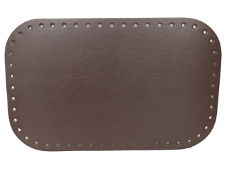 Taschenboden rechteckig Ecoline 18x28cm Kunstleder dunkelbraun