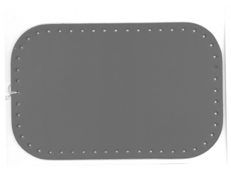 Taschenboden rechteckig Ecoline 18x28cm Kunstleder grau