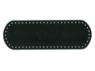 Taschenboden rechteckig Ecoline 30x10cm Kunstleder schwarz