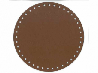 Taschenboden rund Ecoline ø 18 cm Kunstleder cappuccino