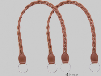 Taschengriffe Kunstleder (paarweise) 62cm Cappucino