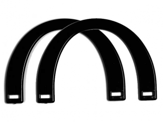 Taschengriffe paarweise , 17x12cm-schwarz